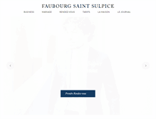 Tablet Screenshot of faubourgsaintsulpice.fr